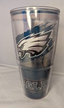 Tervis NFL Philadelphia Eagles Tumbler Double Walled 24oz Logo Spellout Football - £12.42 GBP