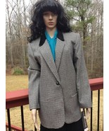 New Vtg Sag Harbor Wool Blazer Jacket Size 16P Button Coat Carrier Velve... - $29.70