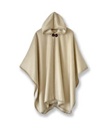 ALPACA Wool Bohemian Wrap Hooded Open Poncho Cape Shawl Blanket Unisex H... - £50.96 GBP