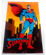 SUPERMAN POSTER FROM 1989  DC COMICS  VINTAGE AND RARE! - £23.89 GBP