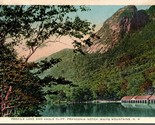 Profile Lake and Eagle Cliff Franconia Notch NH UNP WB Postcard L4 - $3.91