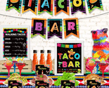 Taco Bar Decoration Kit, Mexican Fiesta Party Decorations Taco Bar Banne... - $23.85