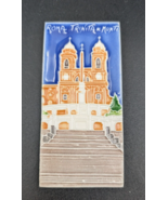 Creazioni  Luciano Trinita dei Monti  Rome Italy  Ceramic Tile Signed on... - £19.87 GBP