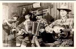 Wall South Dakota SD Ted Hustead&#39;s Cowboy Orchestra 1949  Postcard Y7 - £3.15 GBP