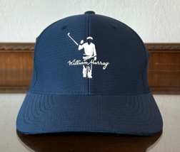 William Murray Golf Hat Cap Flexfit S/M Navy Plaid Brim Bill Murray Yupo... - $21.44