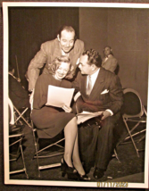 EDWARD G.ROBERTSON.B.CRAWFORD.T.BANKHEAD (RARE 1946 RADIO SHOW PHOTO) - £171.54 GBP