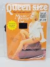 Lamour Hosiery Moulin Rouge Queen Size Panty Hose Black VTG NOS New Canada Made - £4.98 GBP