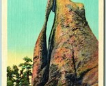 The Needle&#39;s Eye Black Hills South Dakota SD UNP Linen Postcard H11 - $2.92