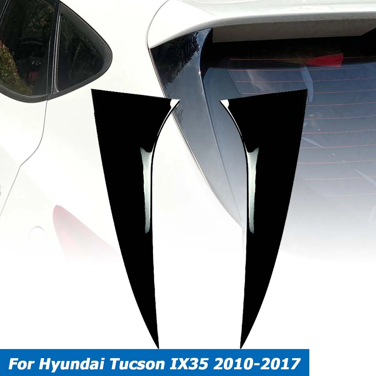 For Tucson IX35 2010-2017 Rear Window Deflector Splitter Side Spoiler Canards Ap - £95.67 GBP