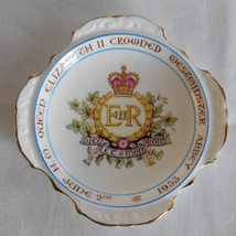 Trinket / Pin Dish Paragon China Queen Elizabeth II Coronation 1953 QE2 - £19.93 GBP