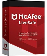 MCAFEE LIVESAFE 2023 - 5 Year UNLIMITED DEVICES - Windows Mac  - £96.33 GBP