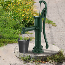 VEVOR Hand Water Pump Well Pitcher Cast Iron Press Suction Yard Garden G... - £91.27 GBP