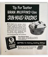 1956 Sun Maid California Raisins Advertisement Vintage Baking Foods DWPP23 - $367.17 MXN