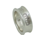 Size 5.5 Tiffany &amp; Co 1837 Ring Concave Unisex in Sterling Silver AUTHENTIC - £111.11 GBP