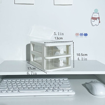Multi-functional Desktop Organizer Drawer Box with Pen Holder and Storage - £10.29 GBP