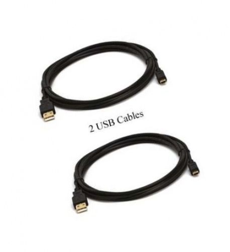 2 USB Cables for Kodak Z1275 Z1285 Z1485 Z612 Z650 Z700 Z710 Z712 Z730 Z740 Z760 - £8.36 GBP
