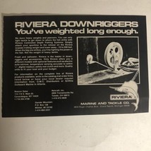 1979 Riviera Downriggers Print Ad Marine and Tackle pa5 - £4.64 GBP