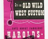  It&#39;s an Old Wild West Custom Excerpt on Harolds Club of Reno Nevada 1953 - $17.82