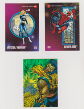 1992 Marvel Series 3 Prototype Spider-Man, Invisible Woman, Wolverine Prism - $17.96