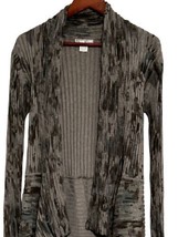Alberto Makali Cardigan Open Front Sweater Jacket Sz Small Flyaway Long ... - £19.70 GBP