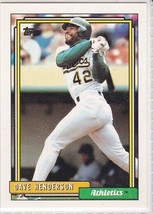 M) 1992 Topps Baseball Trading Card - Dave Henderson #335 - $1.97