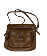 Ladies Handbag Purse Gianibernini Sholder Straps Brown 5 pockets - $40.54 CAD