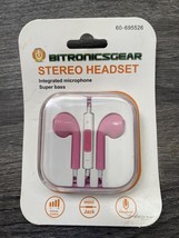 One Stereo Headset W/ INTEGRATED MICROPHONE SUPER BASS - $5.00