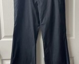 Old Navy Slacks Womens Size 8 Long Black Button Fly Wide Leg Pants - £10.36 GBP