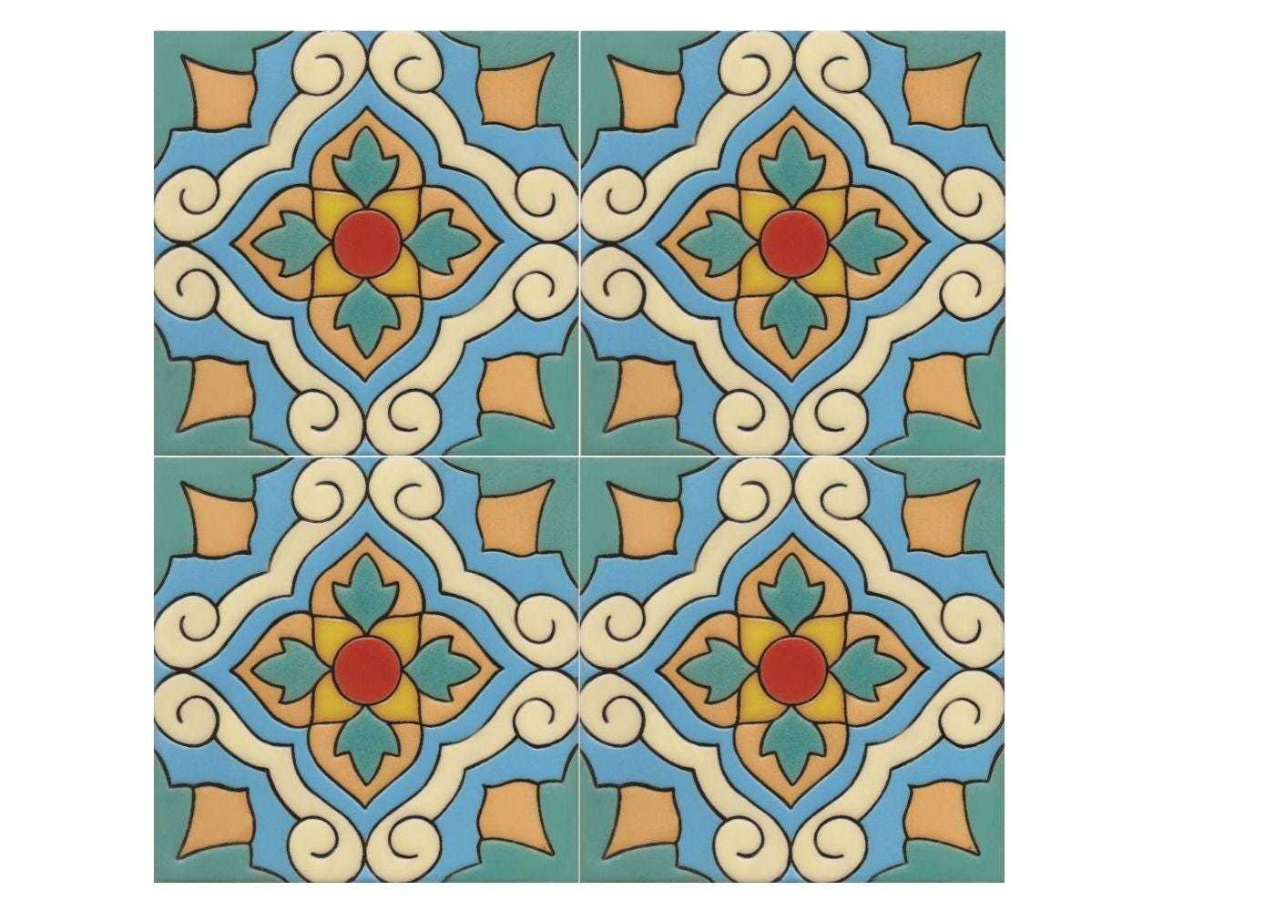 Ceramic High Relief Malibu Tiles Handcrafted - CS250 -  (you select the ... - $189.00