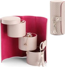 Vlando Viaggio Small Jewelry Case Box, Travel Essential Accessories For Women, - £25.63 GBP
