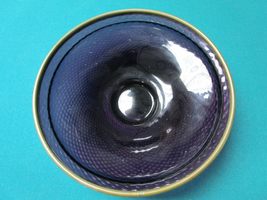 Bohemian Czechoslovakia Compatible with Cobalt Blue Crystal Bowl Candy Dish VASE - £62.43 GBP