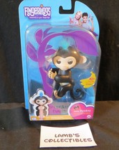 Fingerlings Fin Black with blue hair Baby monkey makes 40+ sounds intera... - $43.64