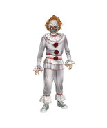 Fun World Twisted Clown Gray Halloween Scary Costume, Big Boy Child Size... - £25.09 GBP