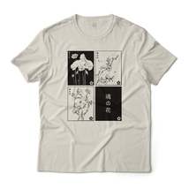 Japanese Minimalistic Floral Art Graphic Tee - £19.97 GBP