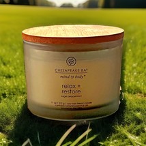 Chesapeake Bay Mind and Body Candle 2015 Relax Restore Sage Peppermint  ... - $24.75