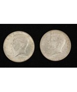 2 Kennedy Half Dollars 1966  Circulated Condition Philadelphia #2 40% Si... - £11.87 GBP