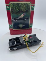Enesco Santa Christmas Ornament Black Ford T-Bird Limited Edition 1995 Vintage  - £5.22 GBP