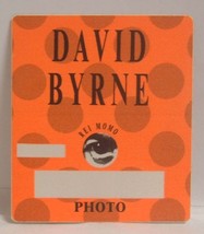 DAVID BYRNE / TALKING HEADS - VINTAGE CONCERT TOUR CLOTH BACKSTAGE PASS - $10.00