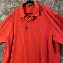 Ralph Lauren Polo Shirt Mens 2XLT Red Preppy Big and Tall Vintage Pony Y2K - $13.89