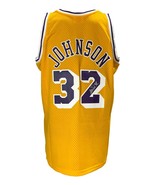 Magic Johnson Firmado La Lakers 1984-85 Amarillo M&amp;N Hwc Swingman Jersey... - £274.78 GBP