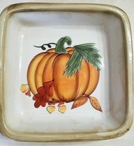 Hausenware 9.5 x 9.5&quot; Casserole Baking Dish Pumpkin Harvest Fall Autumn ... - $59.39