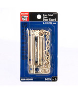 BRASS DOOR CHAIN Guard home security inside lock locking d-175 BULLDOG 1... - $412.12 MXN
