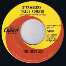 Beatles Strawberry Fields Forever 45 rpm Penny Lane Canadian Pressing - £7.77 GBP