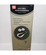 Wilson Golf Ball Monogrammer W406 New in Open Box  - £6.98 GBP