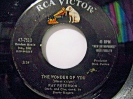 Ray Peterson-The Wonder Of You / I&#39;m Gone-45rpm-1959-VG++ - £10.27 GBP