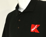 K MART Department Store Employee Uniform Vintage Black Polo Shirt Size L... - $25.49
