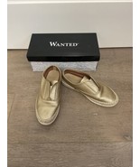Wanted SHOES Slip On Fashion Sneaker Gold Blend Size 7 - 257854 Good Use... - £17.56 GBP