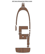 2007 Faeton 29 Escape Swim Platform Cockpit Pad Boat EVA Foam Faux Teak ... - $1,200.00