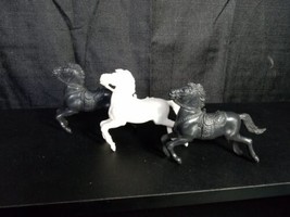 Vintage Bakelite Toy Horse Lot of 3 Horses 1950’s - 1960’s western Marx Ranch - $13.99