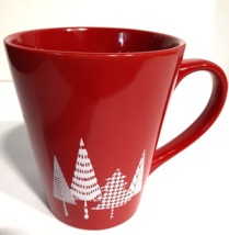 Starbucks Red &amp; White Winter Trees Collectible Coffee Mug Cup 2017  13oz - £7.18 GBP